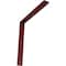 Ekena Millwork Hamilton Steel Bracket, Hammered Bright Red 2"W x 16"D x 16"H BKTM02X16X16HAHRE - alternate 1